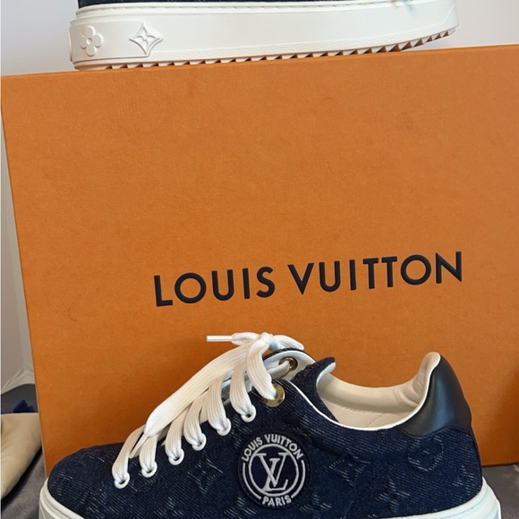 These are a pair of Authentic LV sneaks that were only worn once for a shoot - Picture 6 of 7